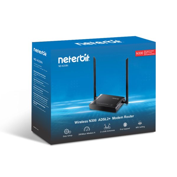 مودم روتر +ADSL2 نتربیت مدل ND-4230NU - Image 3
