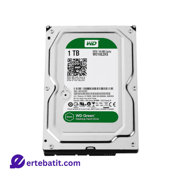 هارد دیسک اینترنال GREEN ظرفیت 1TB برند WD اصلی