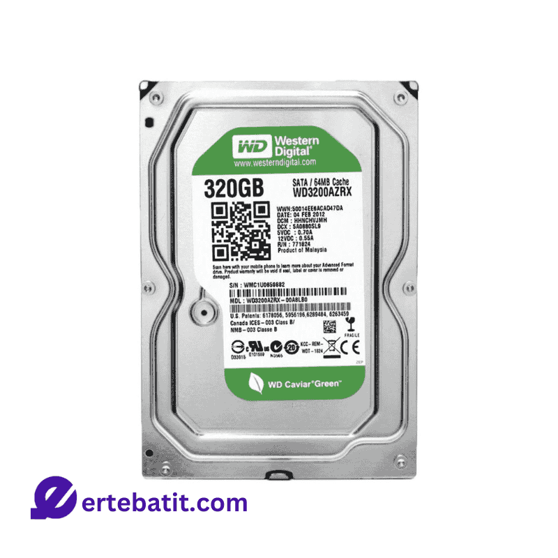 هارد دیسک اینترنال GREEN ظرفیت 320GB برند WD اصلی