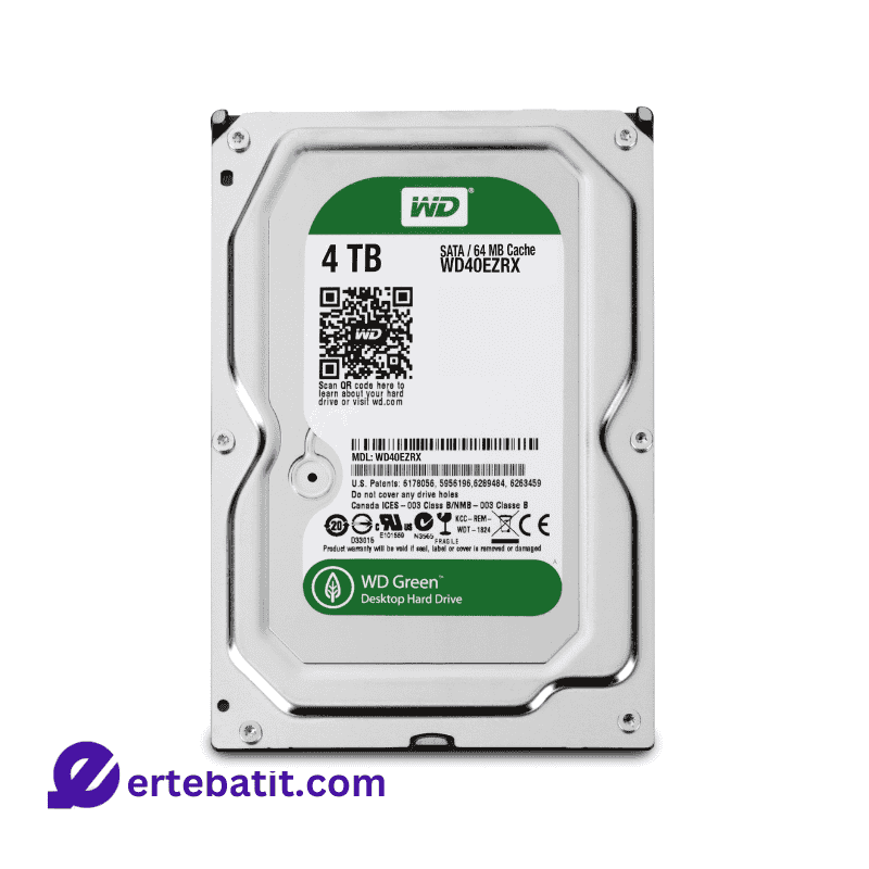 هارد دیسک اینترنال GREEN ظرفیت 4TB برند WD اصلی