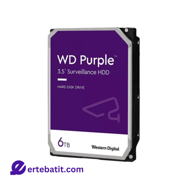 هارد دیسک اینترنال PURPLE ظرفیت 6TB برند WD اصلی