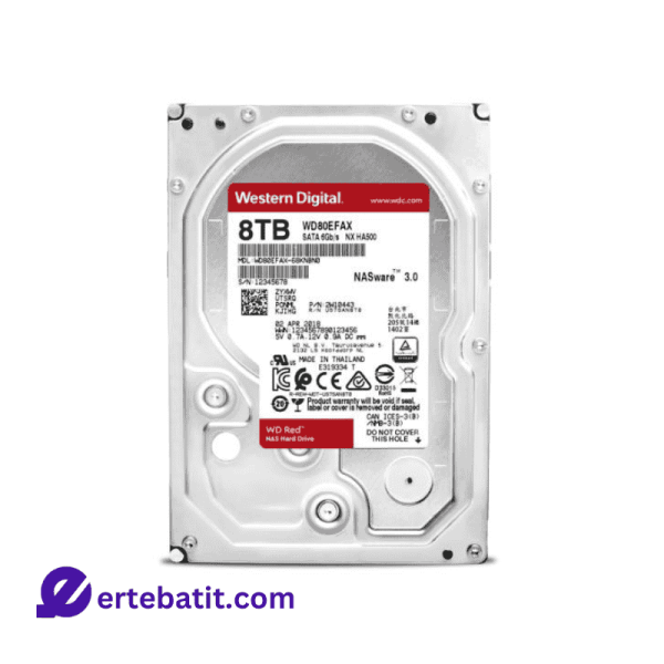هارد دیسک وسترن دیجیتال 8 ترابایت قرمز (RED) اصلی