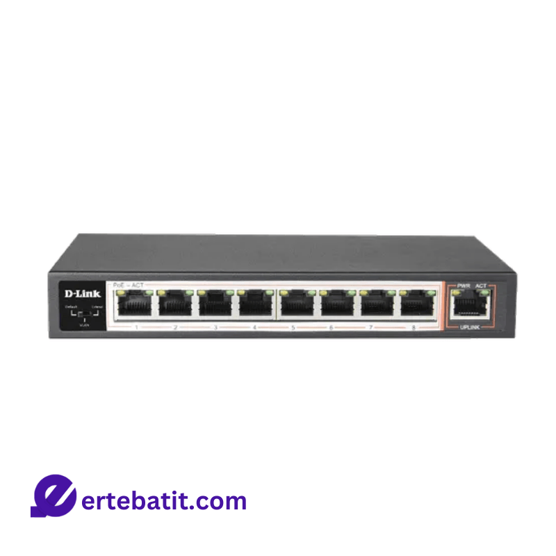 سوییچ 8 پورت مدل DES-1009P+ POE برند D-LINK
