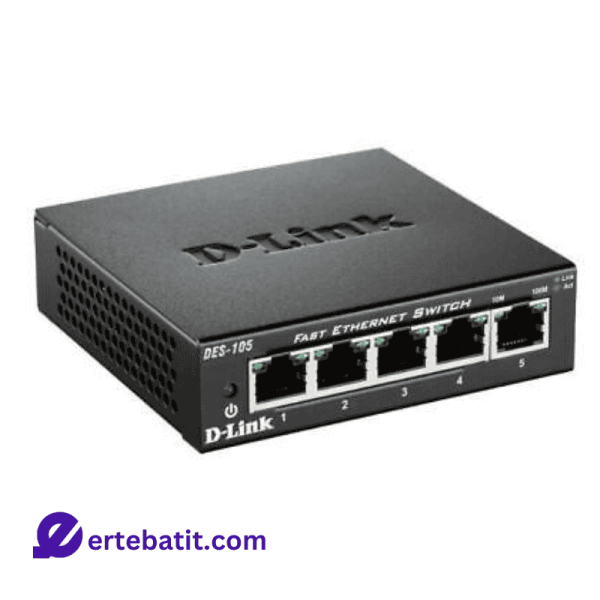 سوییچ 5 پورت مدل DES105 10/100 F برند D-LINK