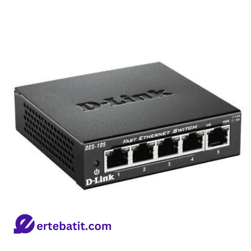 سوییچ 5 پورت مدل DES105 10/100 F برند D-LINK