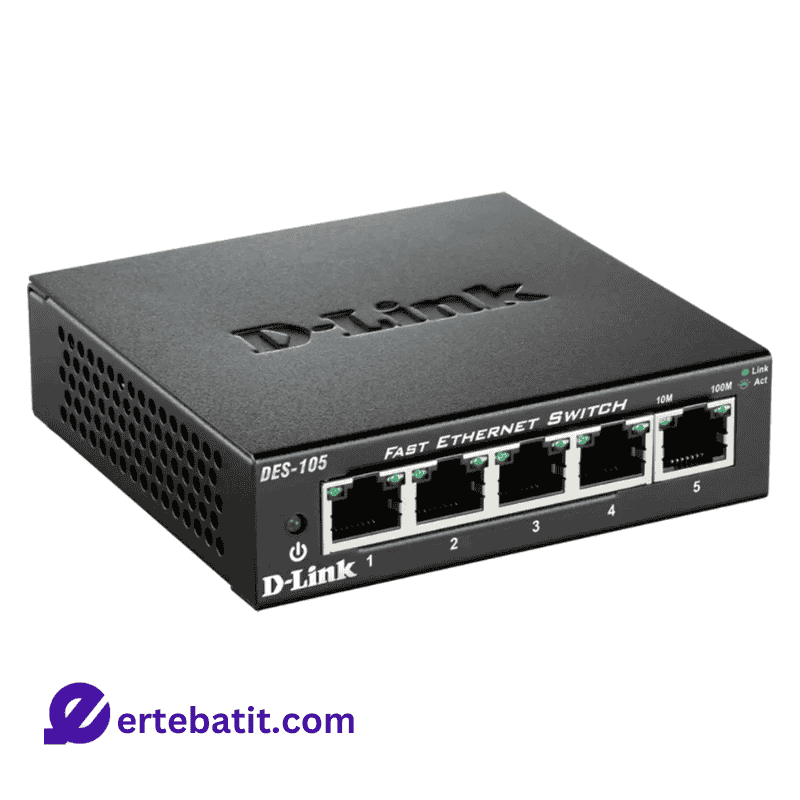 سوییچ 5 پورت مدل DES-105 10/100F برند D-LINK