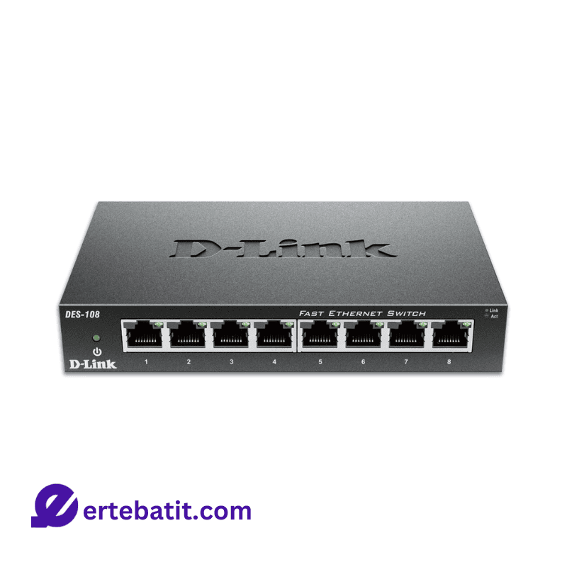سوییچ 8 پورت مدل DES-108 10/100F برند D-LINK