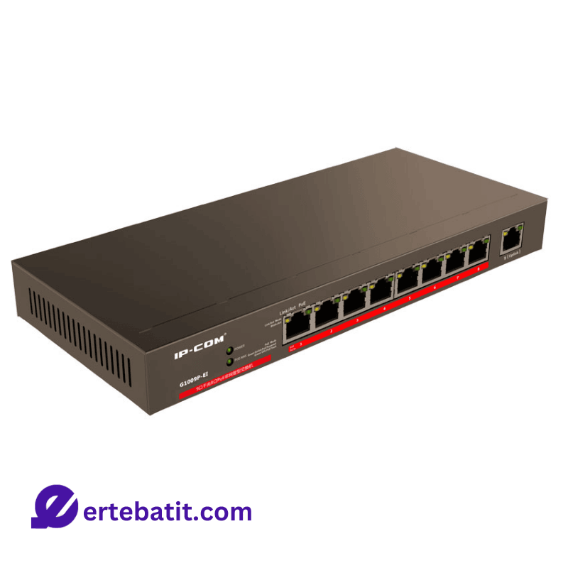 سوییچ 9 پورت مدل G1009-POE برند IP-COM