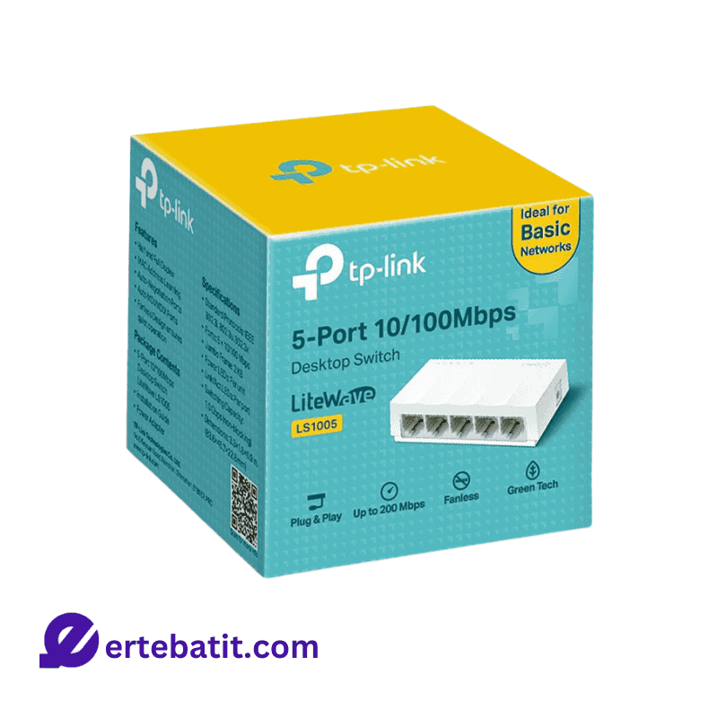 سوییچ 5 پورت مدل LS1005 10/100 برند TP-LINK