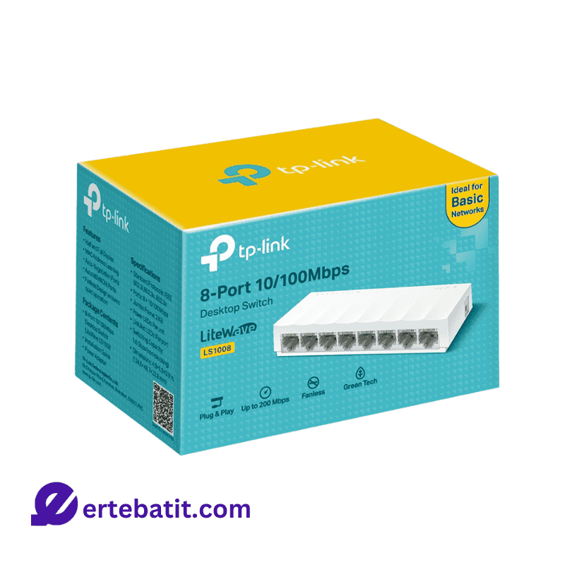 سوییچ 8 پورت مدل LS1008 10/100 برند TP-LINK