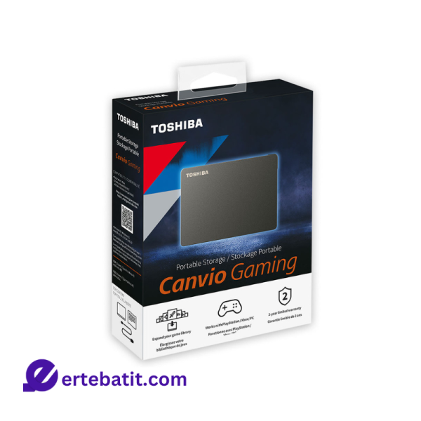 هارد دیسک اکسترنال مدل Canvio Gaming ظرفیت 1TB برند TOSHIBA