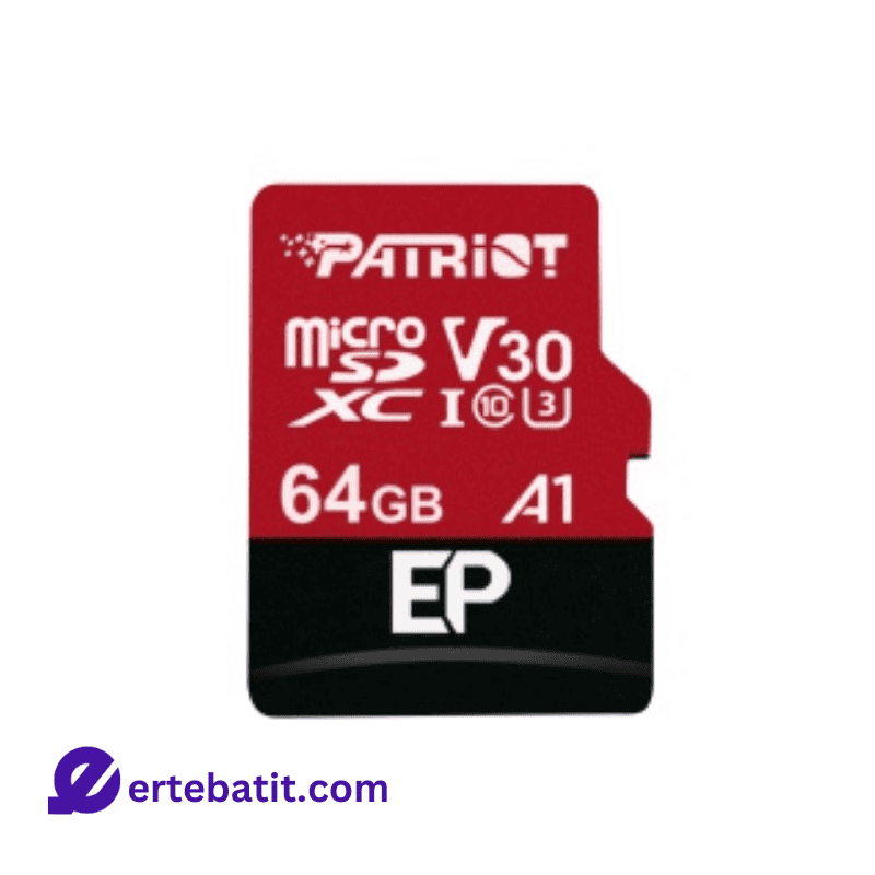 MicroSD مدل EP U3 4K ظرفیت 64GB برند PATRIOT