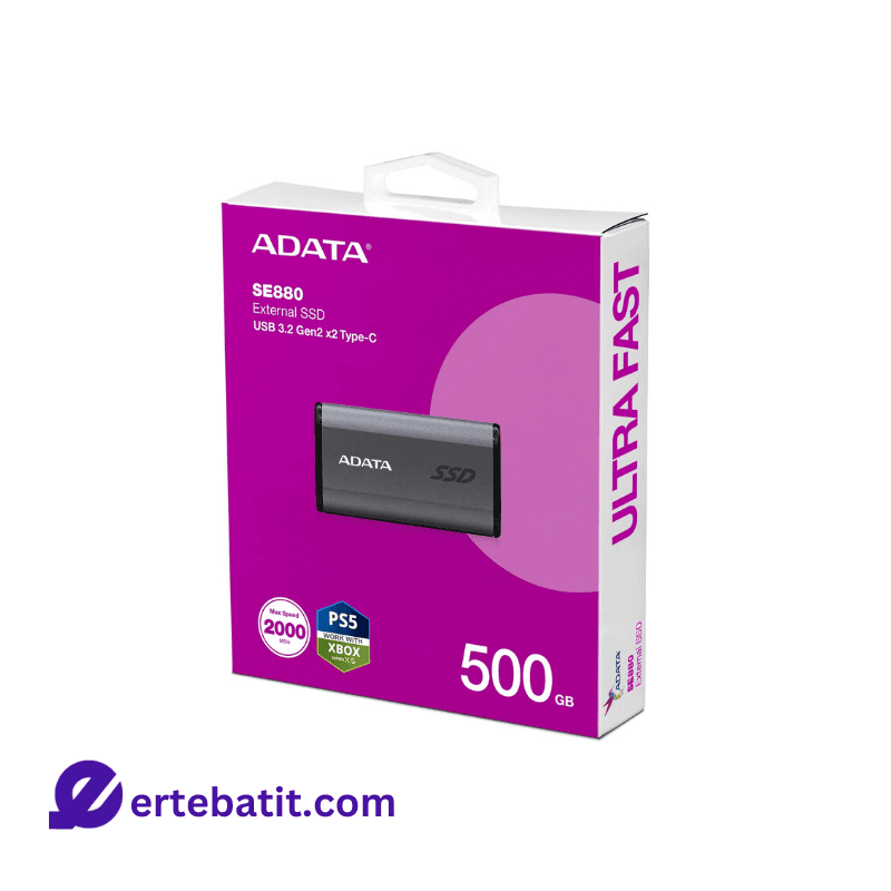 حافظه SSD ای دیتا 500 گیگابایت مدل SE880
