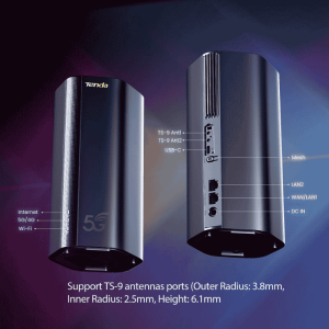 توضیحات مودم روتر AX1800 WiFi6 5G NR مدل 5G03 برند TENDA