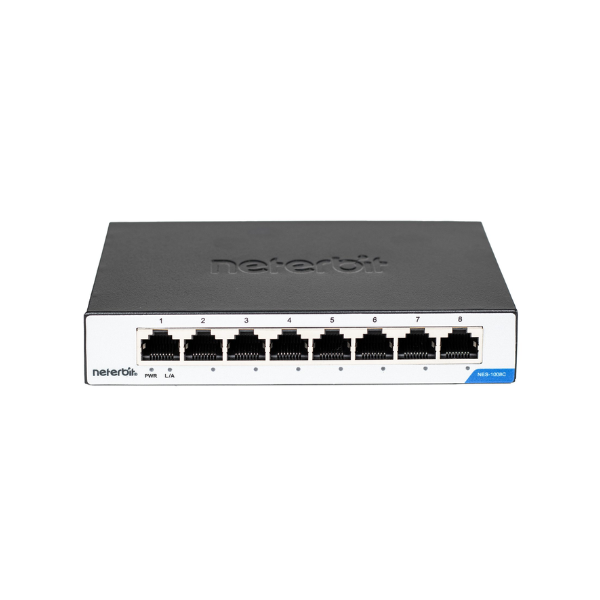 سوئیچ 8 پورت 10/100 نتربیت مدل NES-1008C