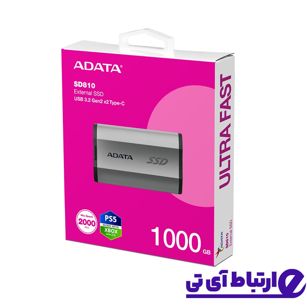 اس اس دی اکسترنال ای دیتا ADATA SD810 1TB SILVER