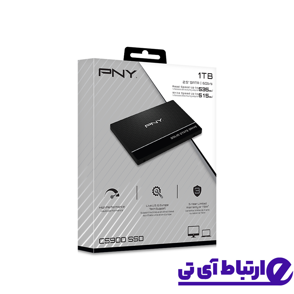 حافظه SSD اینترنال پی ان وای PNY CS900 SATA 1TB