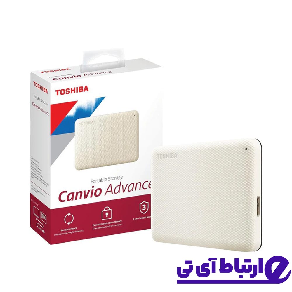 هارد اکسترنال توشیبا Toshiba Canvio ADVANCE V10 2TB White