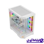 کیس گیمینگ اوست AWEST GT-AQ1-MW Aquarium Mid Tower White