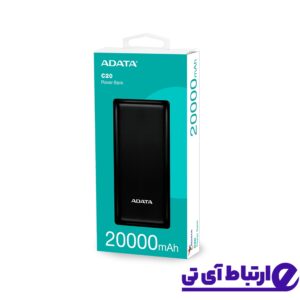 پاور بانک ای دیتا ADATA POWER BANK C20 20000mAh BLACK