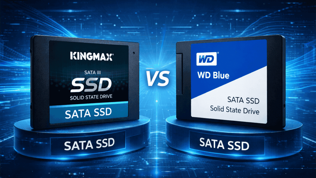 بررسی مقایسه SSD کینگ‌مکس و WD Blue؛ انتخاب بهتر برای کاربری نیمه‌حرفه‌ای